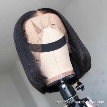 Lace Front Bob Wigs Straight Remy Human Hair Wigs For Women Brazilian Hair Lace Closure With Baby Hair Short Wig